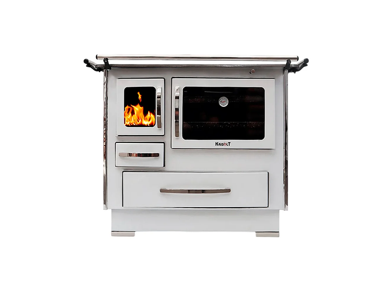 COCINA A LEÑA 4P MODELO GLASS ALTA 102×72 BLANCO 8