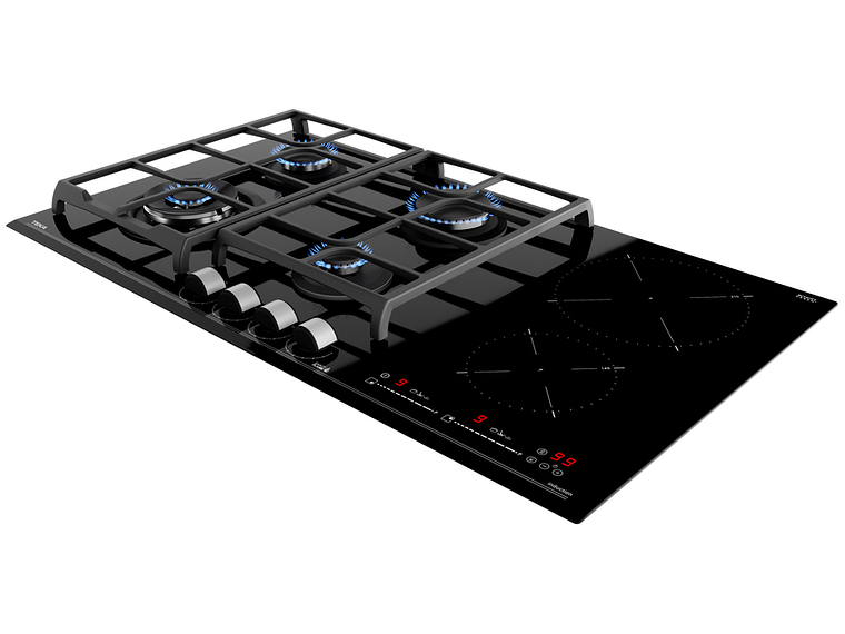 ENCIMERA VITROCERÁMICA GAS + INDUCCIÓN 6 QUEMADORES JZC 96342 BBB TEKA 4