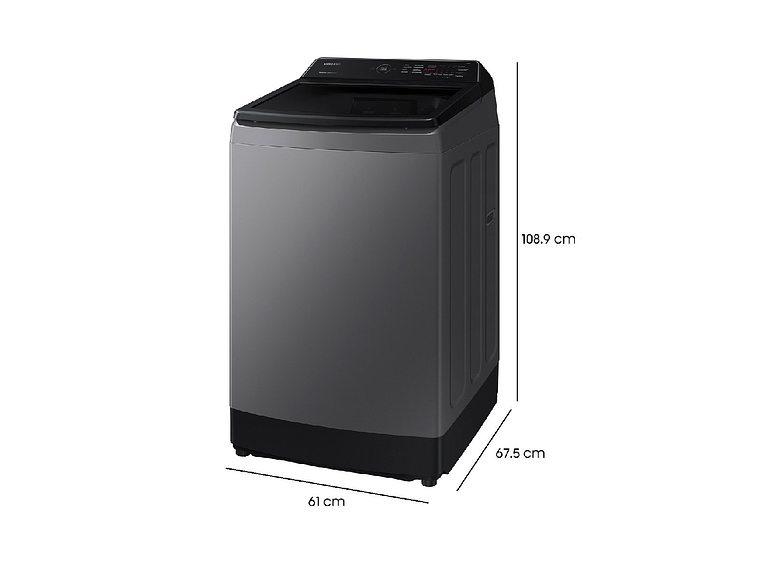 LAVADORA CARGA SUPERIOR SAMSUNG WA15CG5441BD 15KG GRAFITO 3