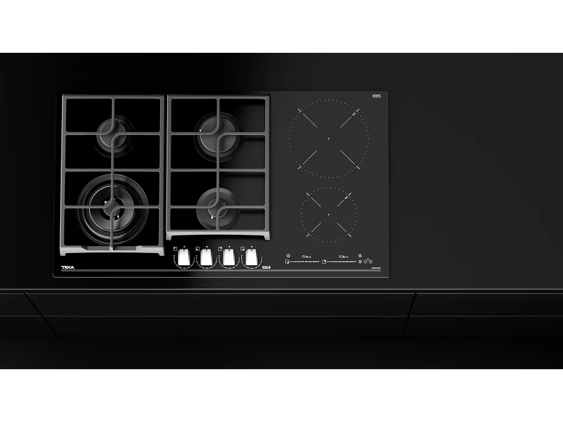 ENCIMERA VITROCERÁMICA GAS + INDUCCIÓN 6 QUEMADORES JZC 96342 BBB TEKA 5