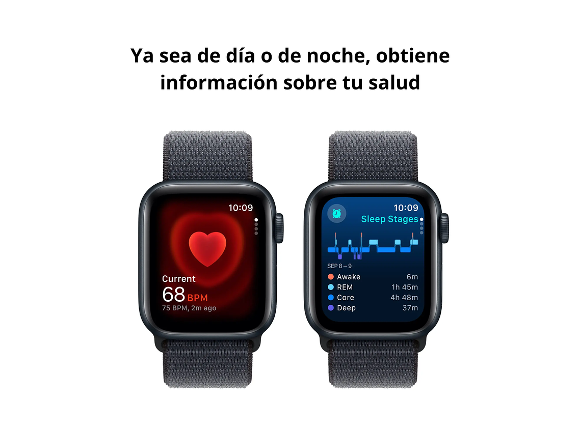 SMARTWATCH APPLE WATCH SE (2ª GENERACIÓN) CAJA MIDNIGHT ALUMINIO 40MM CON CORREA SPORT LOOP - S/M 7