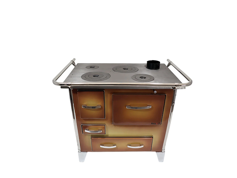 COCINA A LEÑA 4P MODELO MUEBLE 92×62 COLOR DIFUMADO + KIT INSTALACION 3