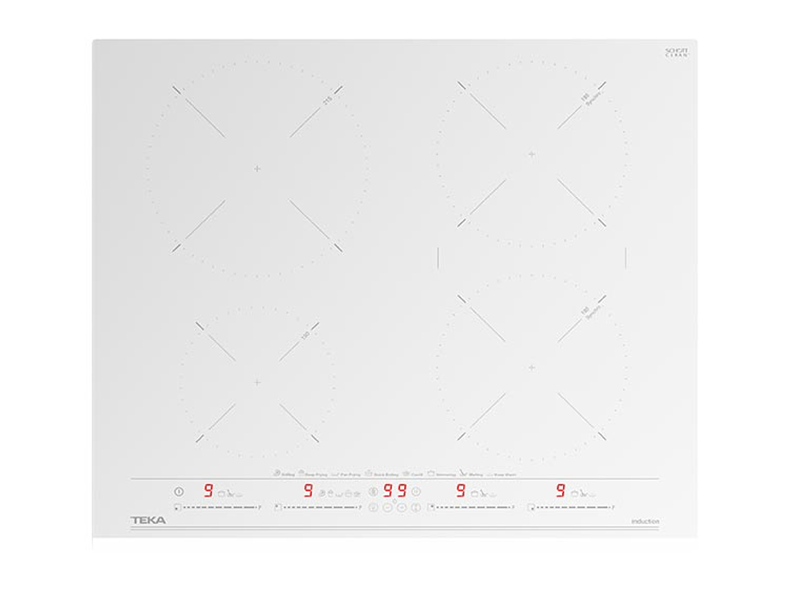 ENCIMERA ELÉCTRICA PLACAS DE INDUCCIÓN TEKA 4 PLATOS IZC 64630 WH MST 2