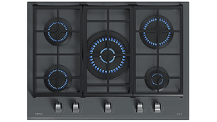 ENCIMERA CRISTAL GAS 5 QUEMADORES GZC 75330 XBB STONE GREY TEKA