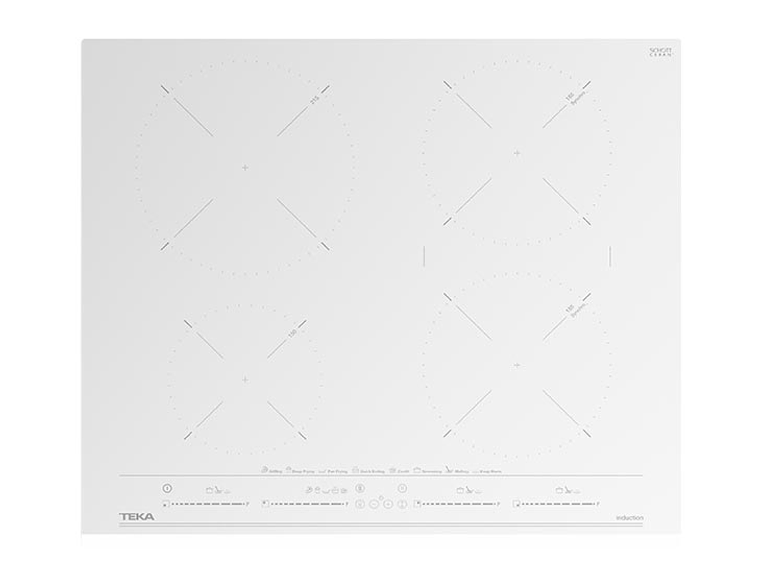 ENCIMERA ELÉCTRICA PLACAS DE INDUCCIÓN TEKA 4 PLATOS IZC 64630 WH MST 3