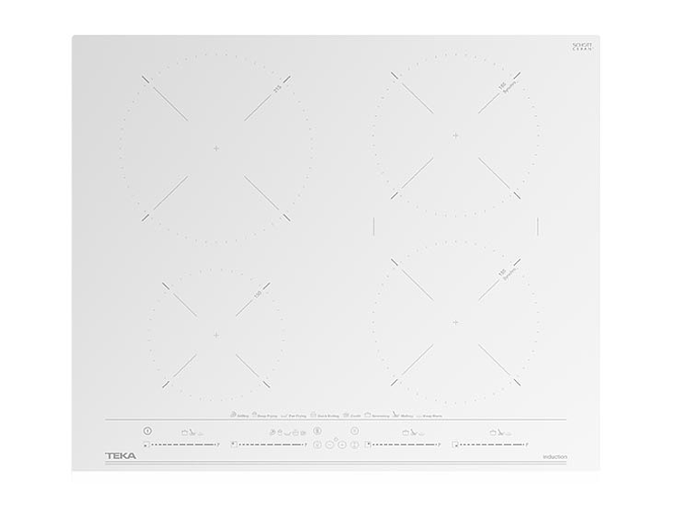 ENCIMERA ELÉCTRICA PLACAS DE INDUCCIÓN TEKA 4 PLATOS IZC 64630 WH MST 3