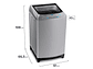 LAVADORA CARGA SUPERIOR FENSA PREMIUM CARE 20 SZ 20KG PLATA - Miniatura 6