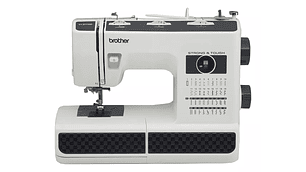 MÁQUINA DE COSER RECTA BROTHER STRONG AND TOUGH ST371HD PORTABLE BLANCA Y NEGRO 110V