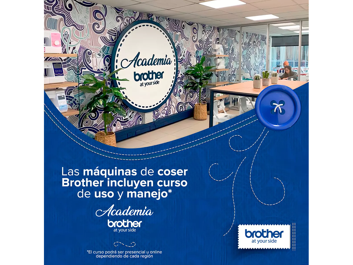 MÁQUINA DE COSER RECTA BROTHER STRONG AND TOUGH ST371HD PORTABLE BLANCA Y NEGRO 110V 5