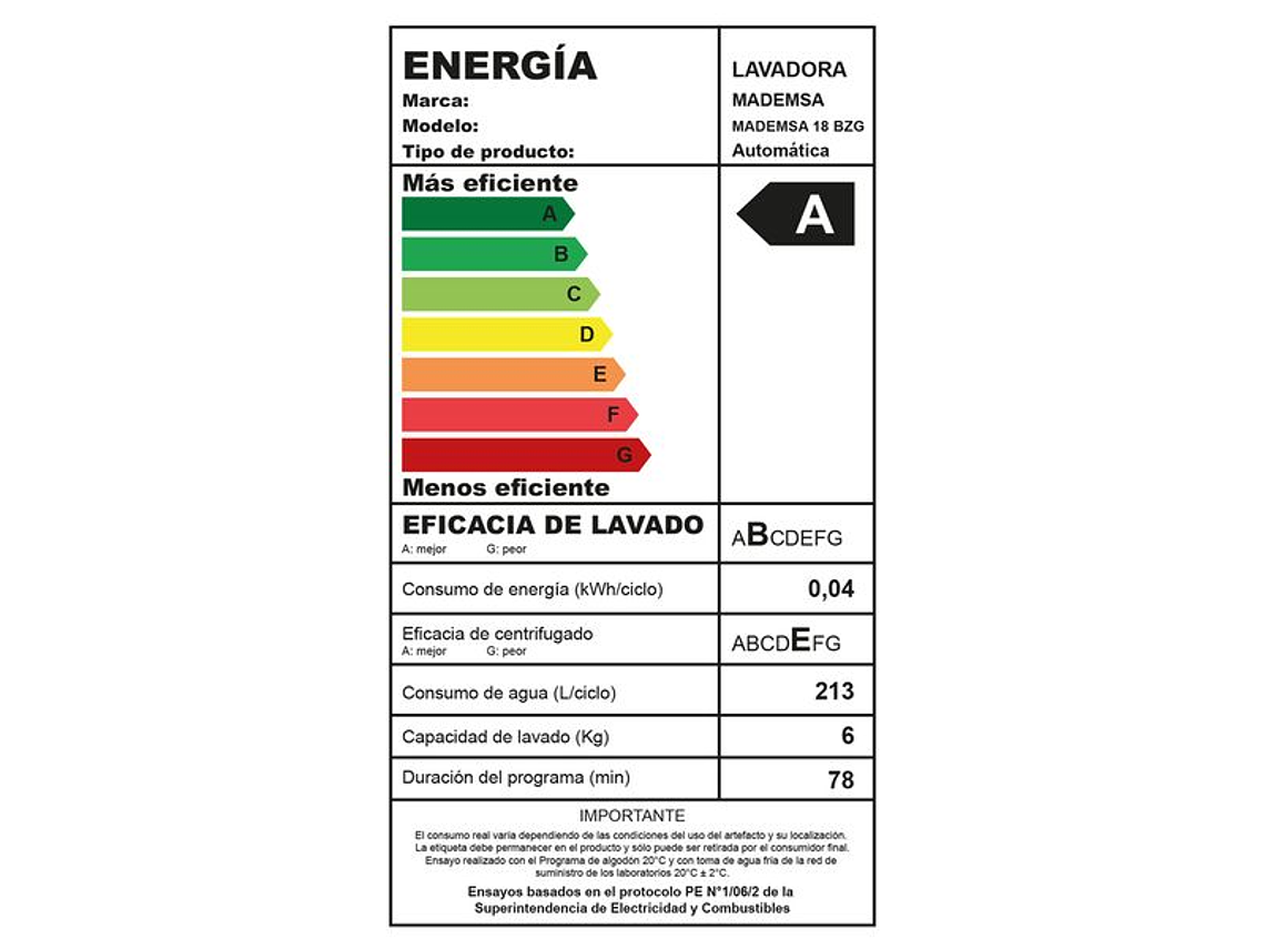 LAVADORA AUTOMÁTICA 18KG DISOLUCIÓN MÁXIMA 18 BZG BLANCA 5