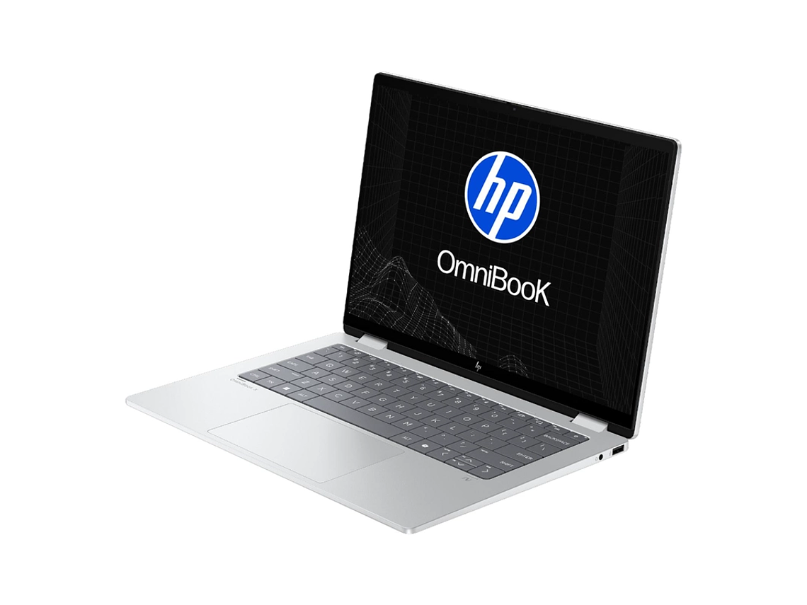 NOTEBOOK HP OMNIBOOK X FLIPNGAI 14-FM0051LA 14' PANTALLA TACTIL INTEL CORE ULTRA 5 16GB RAM 512 4