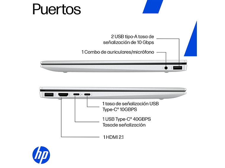 NOTEBOOK HP OMNIBOOK 7 AERO 13-BG1071LA AMD RYZEN AI 7 16GB RAM 512GB SSD 13.3” 6