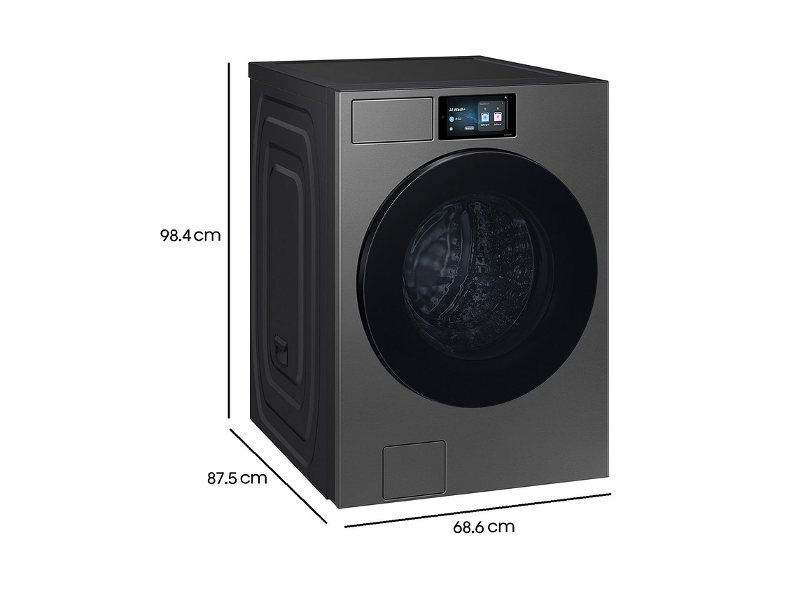 LAVADORA CARGA FRONTAL SAMSUNG BESPOKE AI WF90F25ADSZS 25KG GRAFITO 8