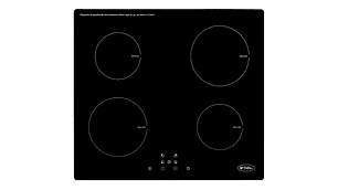 ENCIMERA AT-XN E INDUKTION 4PLATOS