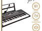 TECLADO IBRAH MUSIC MUSICAL 61 TECLAS IBRAH PIANO + FUNDA + ATRIL - Miniatura 2