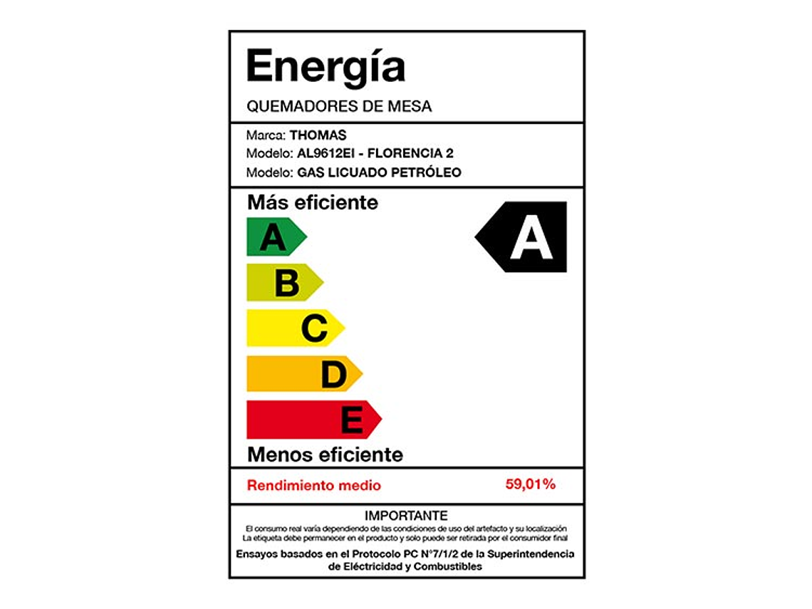 COCINA THOMAS 5 QUEMADORES HORNO DE 130 LTS 4