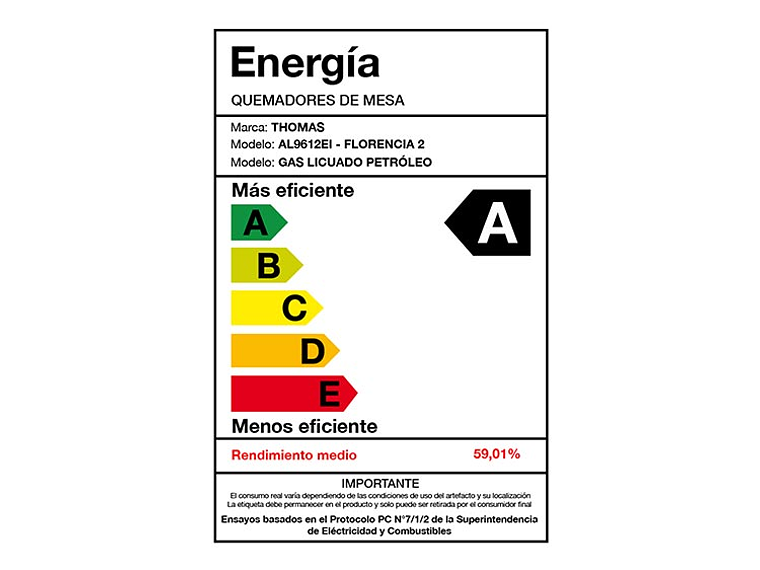 COCINA THOMAS 5 QUEMADORES HORNO DE 130 LTS 4