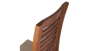 SILLAS ARTHOME LUCIANA MADERA PACK 6 MIEL TAPIZ CAFÉ JASPEADO