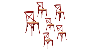 KIT 6 SILLAS SPAZZIO RETRO