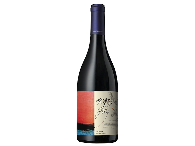 VINO TINTO SYRAH MONTES BOTELLA VIDRIO FOLLY 1