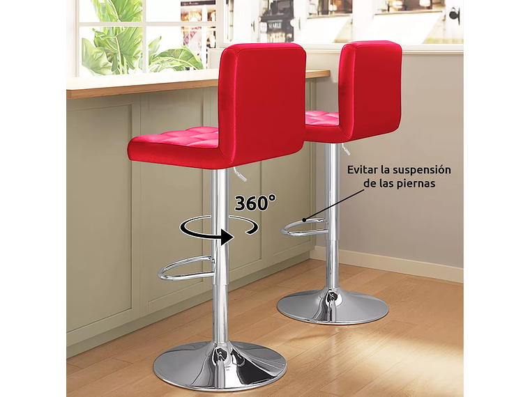 PACK 2 SILLAS PISO BAR 5