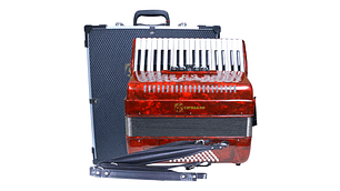 ACORDEÓN CIPRIANI 60 BAJOS 5 REGISTROS ROJA CPA-60-5RD