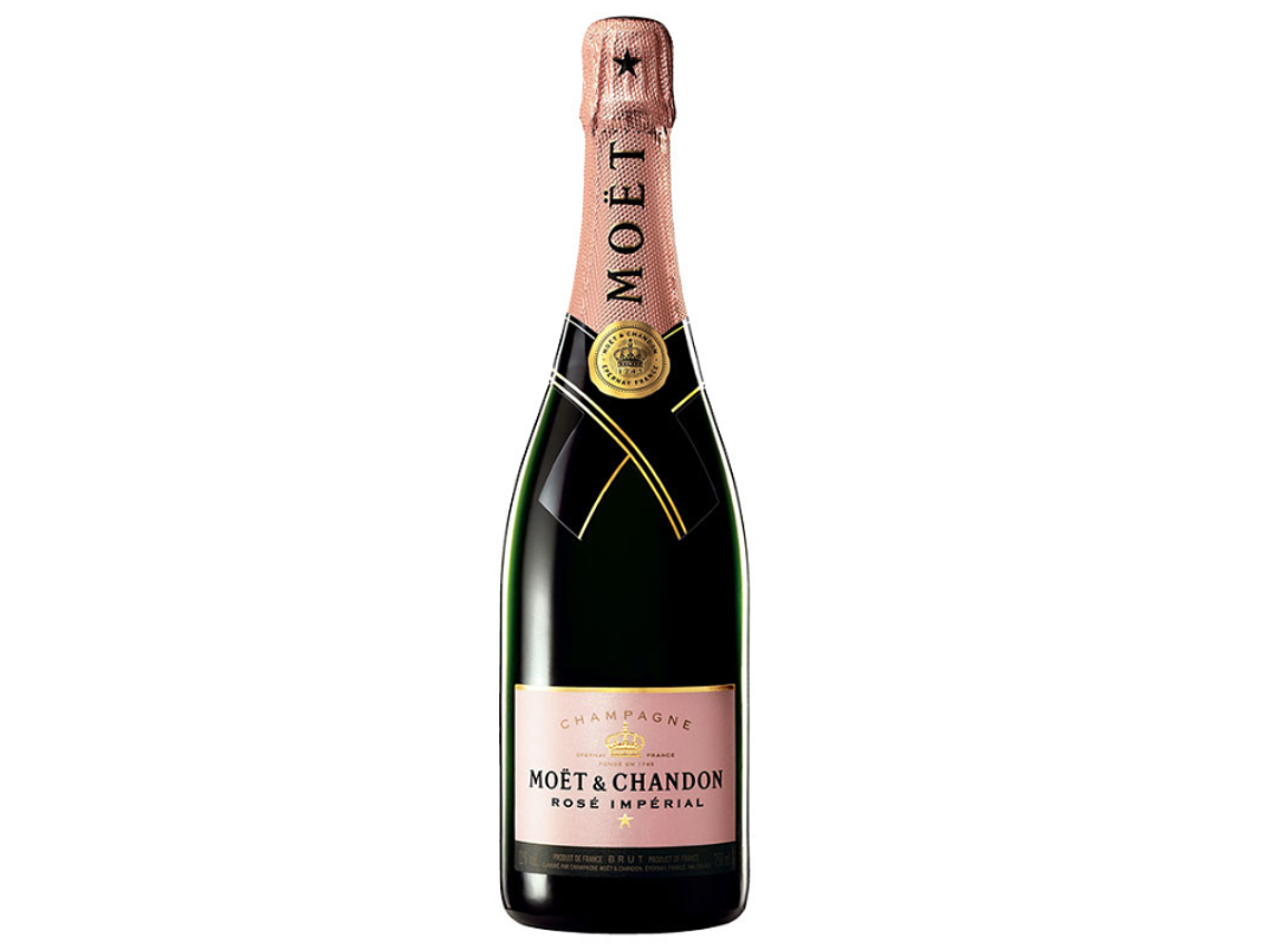 ESPUMANTE CHARDONNAY MOET CHANDON BOTELLA VIDRIO 750 CC MOET&CHANDON ROSÉ IMPERIAL BRUT 12° 1