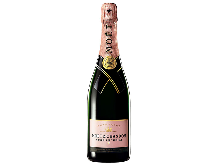 ESPUMANTE CHARDONNAY MOET CHANDON BOTELLA VIDRIO 750 CC MOET&CHANDON ROSÉ IMPERIAL BRUT 12° 1