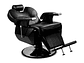SILLA ACERO NEGRO BARBERIA PELUQUERIA PRO - Miniatura 7