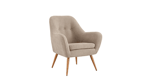 POLTRONA ROSEN BARTOLO 1 CUERPO TAUPE