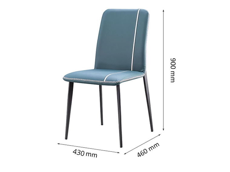 SILLA DE COMEDOR PORTAL CENTER CAPITONE PACK X6 4