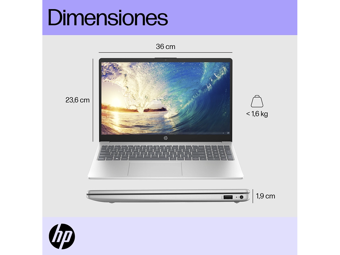 NOTEBOOK HP 15-FD0252LA INTEL CORE I5 8GB RAM 512GB SSD WINDOWS 11 HOME 6