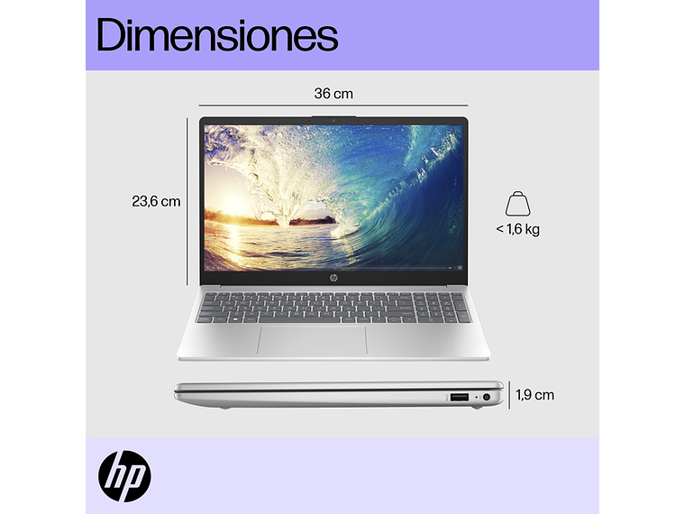 NOTEBOOK HP 15-FD0252LA INTEL CORE I5 8GB RAM 512GB SSD WINDOWS 11 HOME 6