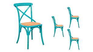 KIT 4 SILLAS SPAZZIO RETRO