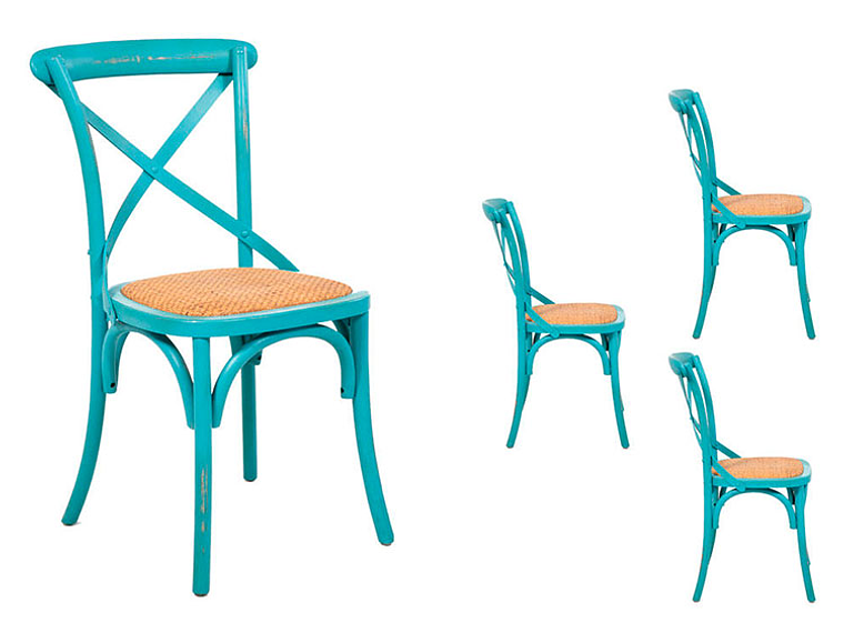 KIT 4 SILLAS SPAZZIO RETRO 2