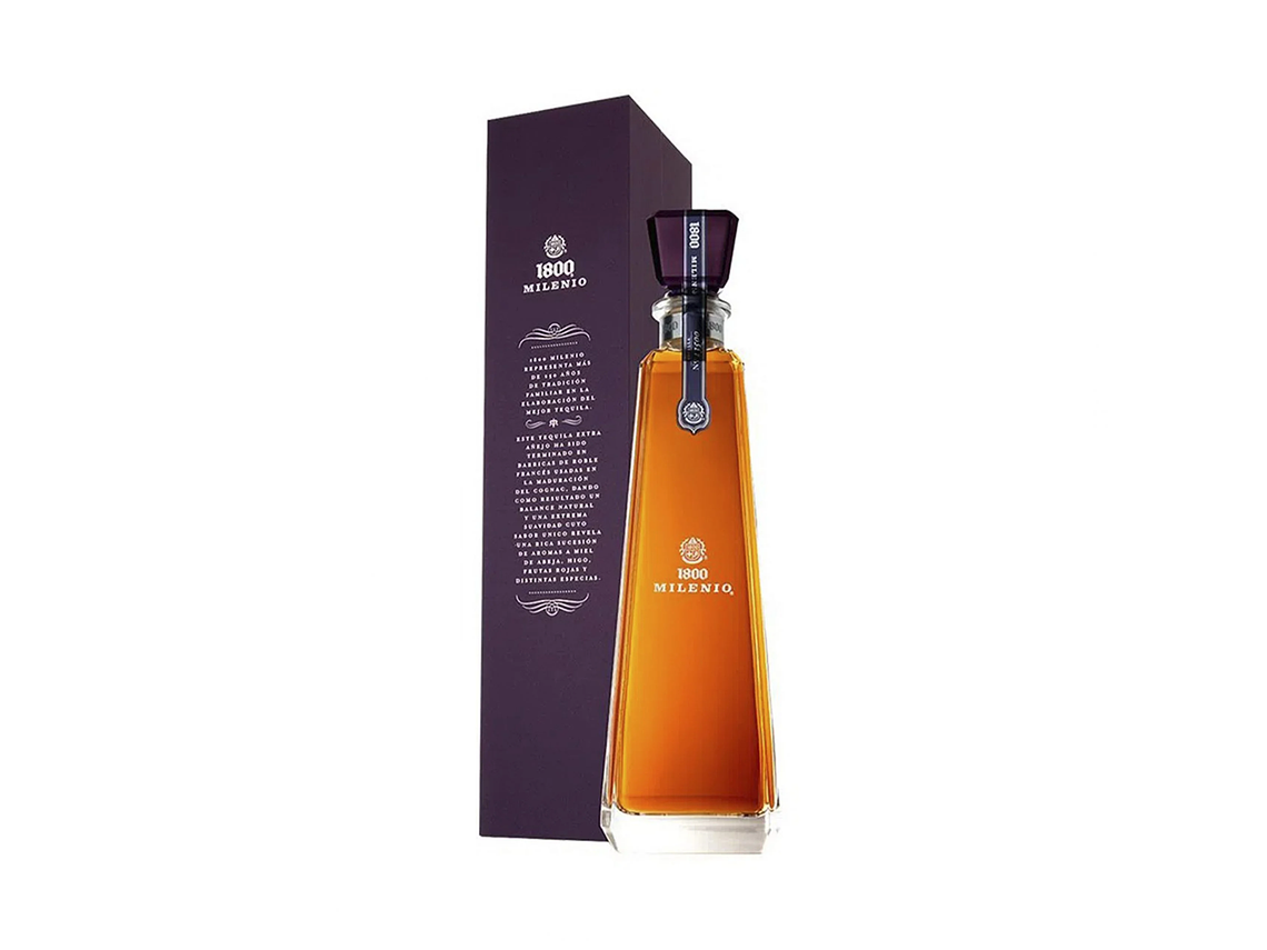 TEQUILA 1800 BOTELLA VIDRIO 750 ML MILENIO EXTRA AÑEJO40° 1