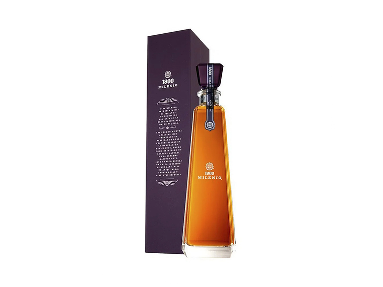 TEQUILA 1800 BOTELLA VIDRIO 750 ML MILENIO EXTRA AÑEJO40° 1