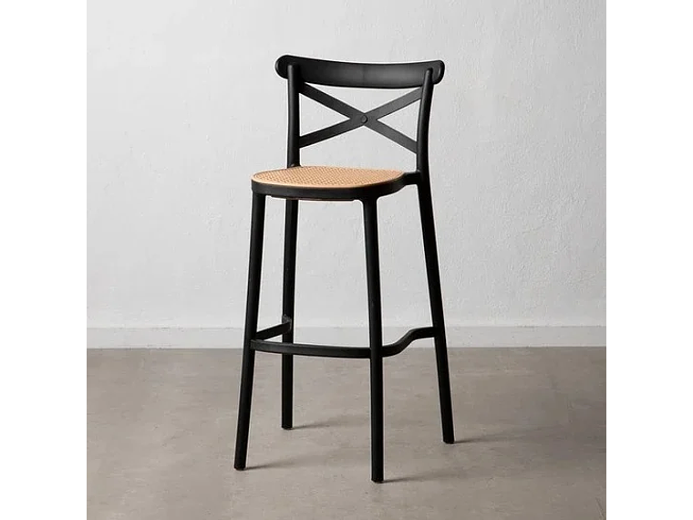 PACK 4 SILLAS DE BAR ARIZONA 75CM NEGRO 1