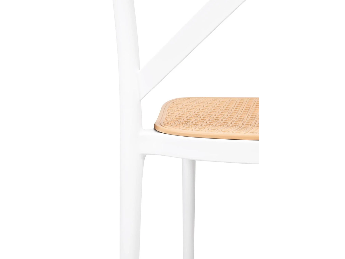 PACK 4 TABURETES BAR & TERRAZA VALENTINO 75 CM | BLANCO | EXTERIOR 4