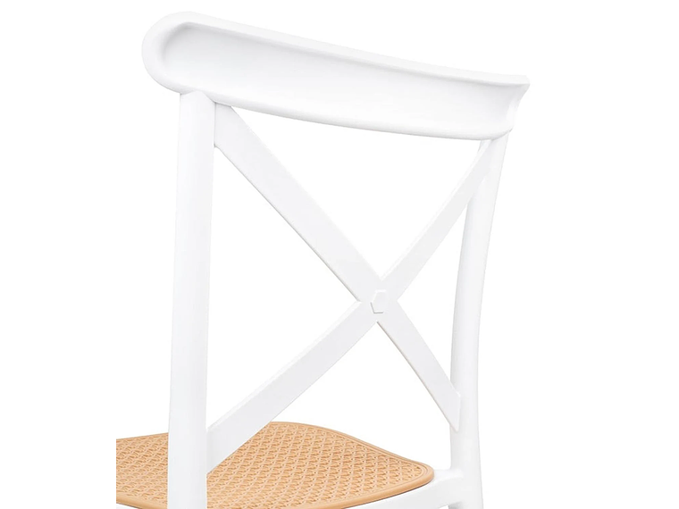 PACK 4 TABURETES BAR & TERRAZA VALENTINO 75 CM | BLANCO | EXTERIOR 5