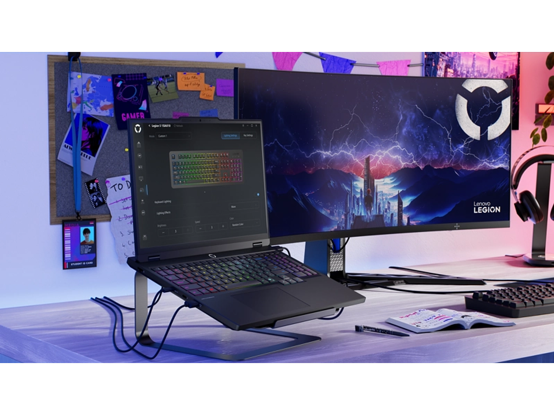 NOTEBOOK GAMER LEGION 5I 10MA GEN INTEL CORE ULTRA 9 32GB RAM 1TB SSD NVIDIA RTX 5070 15,1' WQXGA 7