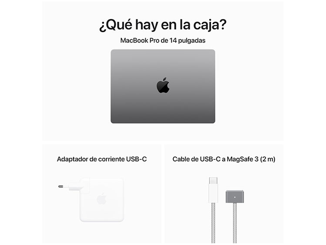MACBOOK PRO M3 (CPU 8NUC Y GPU 10NUC) 8 GB RAM 1 TB SSD 14.2