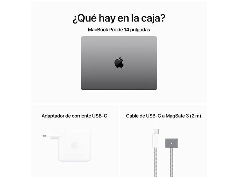 MACBOOK PRO M3 (CPU 8NUC Y GPU 10NUC) 8 GB RAM 1 TB SSD 14.2