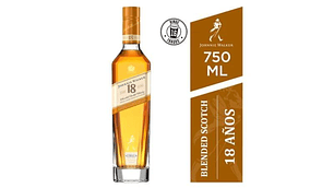 WHISKY JOHNNIE WALKER BOTELLA VIDRIO 750 CC 18 AÑOS 40°