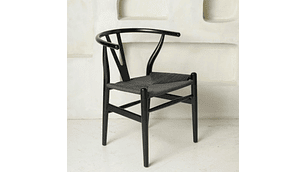 PACK PANDALINO NEGRO 2 SILLA WISHBONE NÓRDICA MADERA