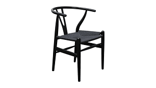 PACK PANDALINO NEGRO 2 SILLA WISHBONE NÓRDICA MADERA