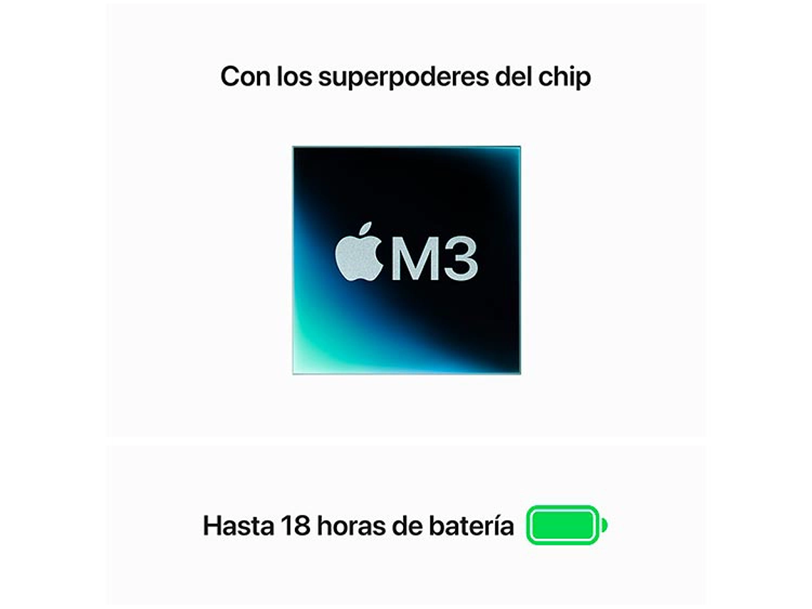 MACBOOK AIR M3 (CPU 8NUC Y GPU 10NUC) 16GB RAM 512GB SSD 13.6