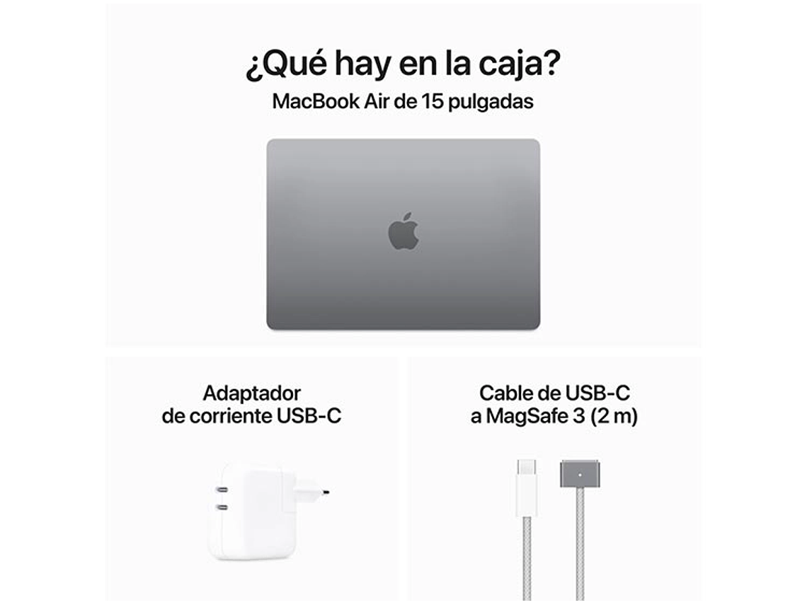 MACBOOK AIR M3 (CPU 8NUC Y GPU 10NUC) 16GB RAM 256GB SSD 15.3