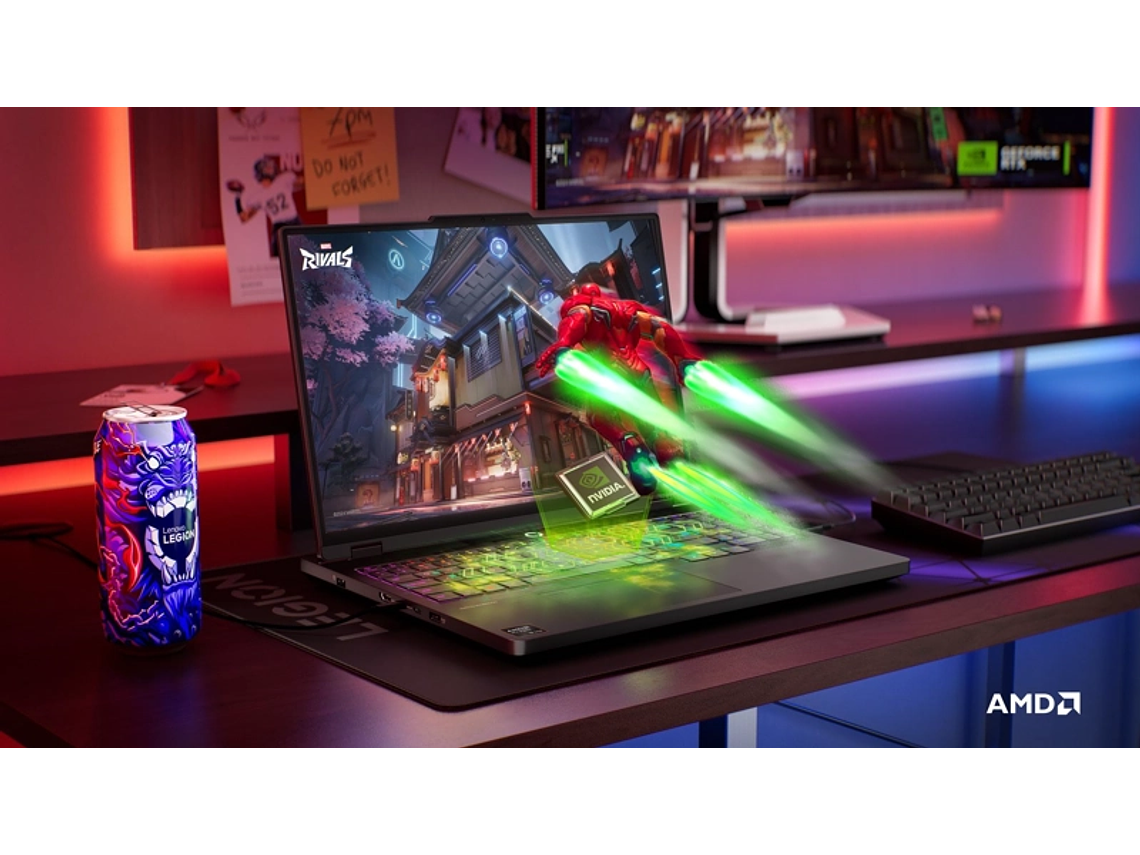 NOTEBOOK GAMER LEGION PRO 5 AMD RYZEN 7 32GB RAM 1TB SSD NVIDIA RTX 5060 16' WQXGA 8