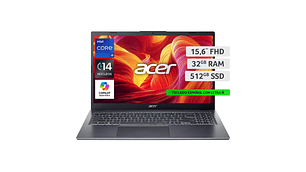 NOTEBOOK ACER ASPIRE 15 A15-51M-94YC-1 INTEL CORE I9 32GB RAM 512GB SSD 15.6